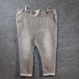 Levi's Signature Jogger Jeans Womens 20W Gray Denim Cotton Stretch Acid Wash